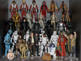 The Force Awakens action figure display