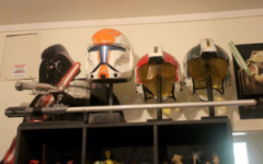 Helmets and lightsaber