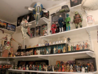 Star Wars action figure room