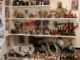 Star Wars action figure room