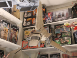Star Wars action figure room