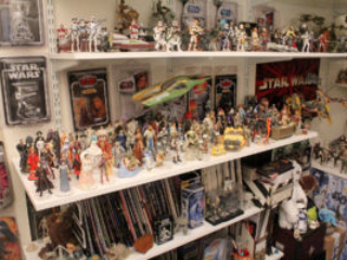 Star Wars action figure room