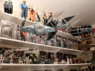 Star Wars action figure room