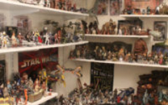 Star Wars action figure room