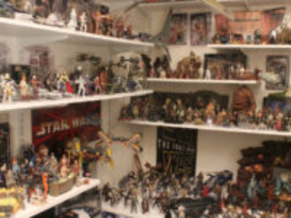 Star Wars action figure room