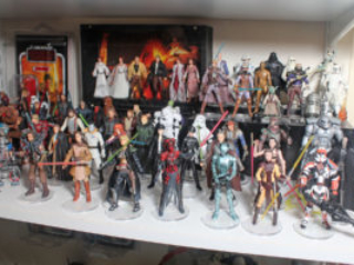 Star Wars action figure room