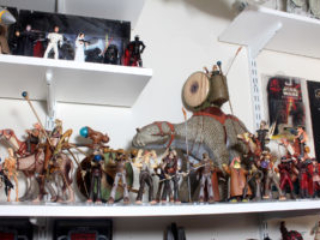 Star Wars action figure room