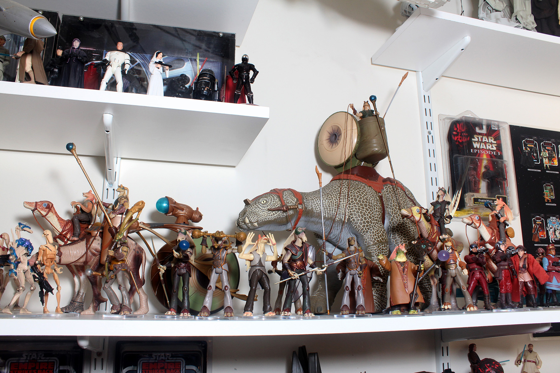 Star Wars action figure room