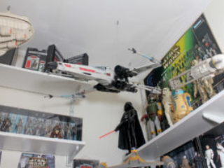 Star Wars action figure room