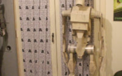 Cardboard Battle Droid, Star Wars curtains