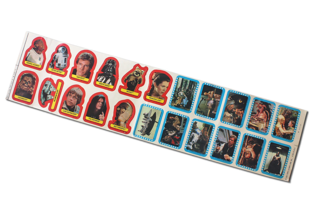 Topps Return of the Jedi Uncut Stickers