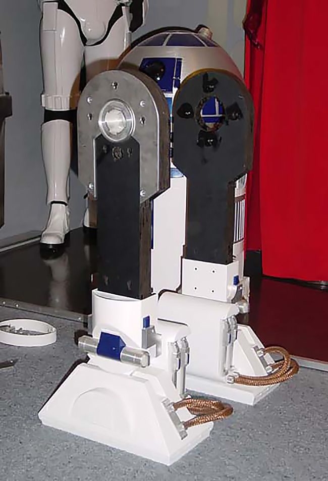R2-D2 plastic legs with aluminium shoulder components
