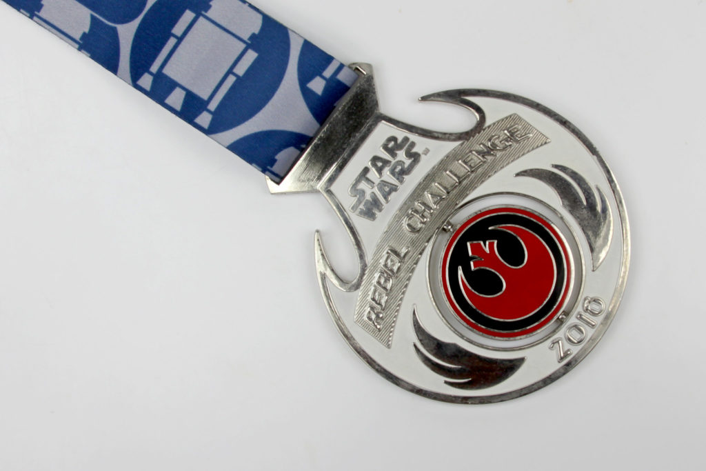 Run Disney Star Wars Light Side Rebel Challenge Medal 2016