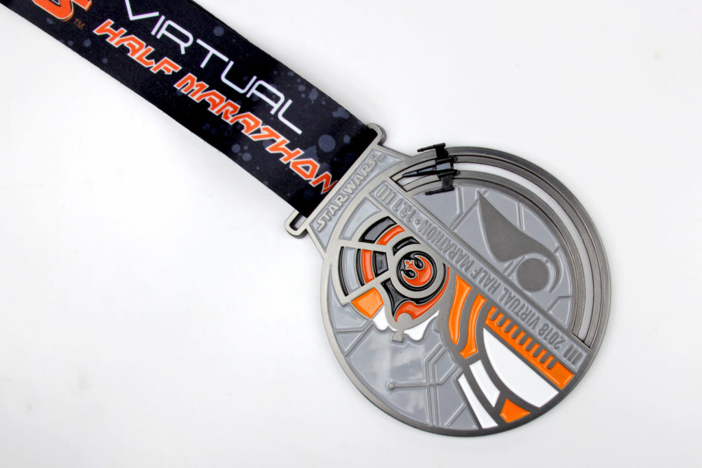 Run Disney Star Wars Virtual Half Marathon Medal 2018