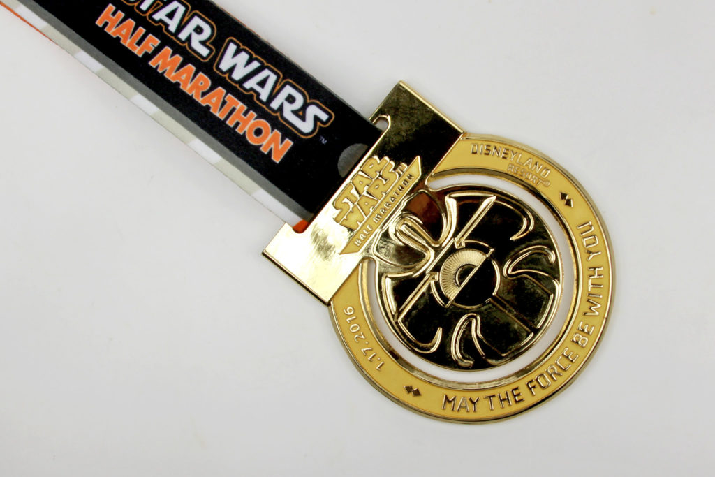 Run Disney Star Wars Light Side Half Marathon Medal 2016