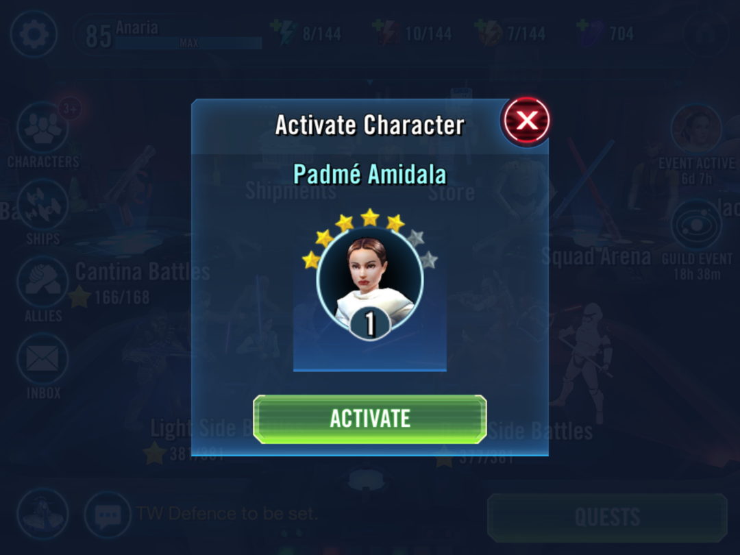 Star Wars Galaxy Of Heroes - Padme' Amidala
