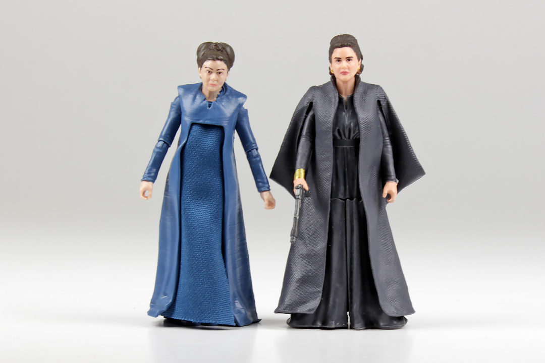 The Black Series Leia and Force Link Leia 3.75" figures