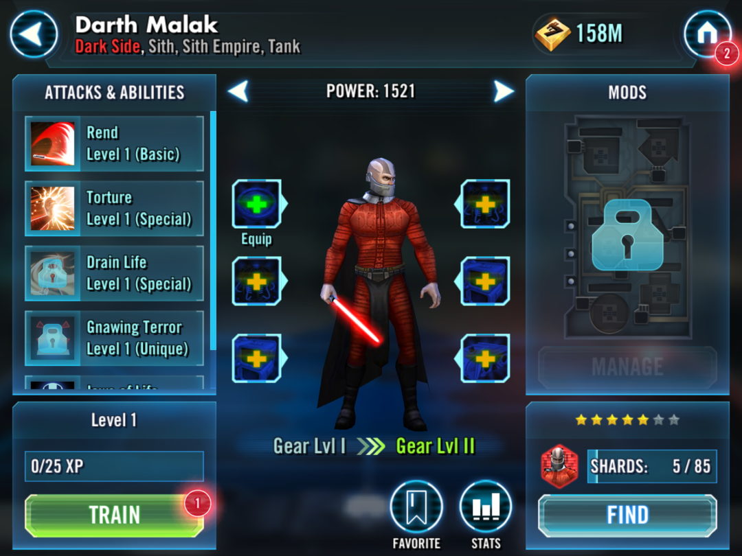 Star Wars Galaxy Of Heroes - Darth Malak