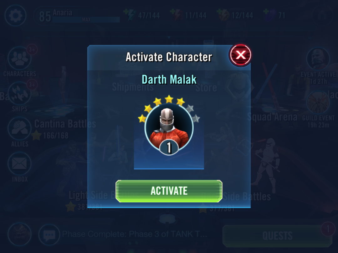 Star Wars Galaxy Of Heroes - Darth Malak