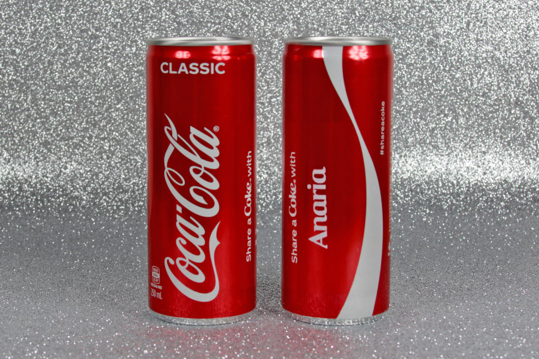 Personalised Coca Cola Cans