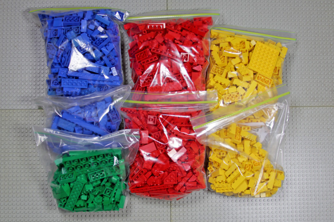 LEGO - organised and bagged