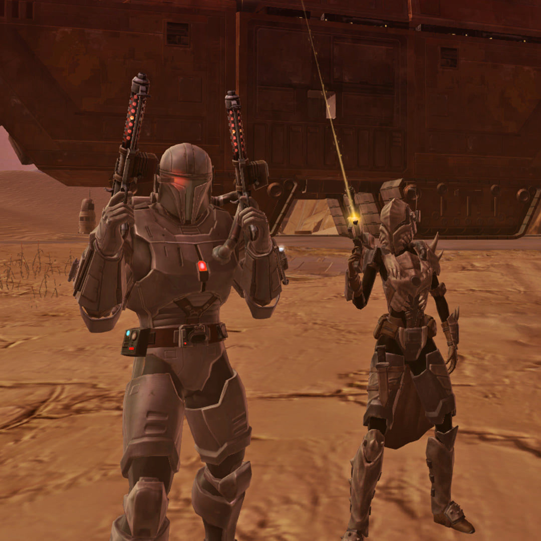 Toombs and Kamiro on Tatooine (SWTOR, Star Wars: The Old Republic)