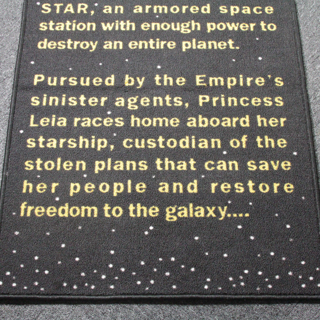 Star Wars Episode IV: A New Hope opening crawl rug