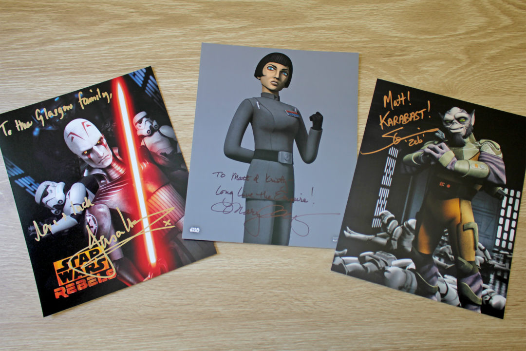 Star Wars Autographs - Mary Elizabeth McGlynn, Steve Blum, Jason Isaacs