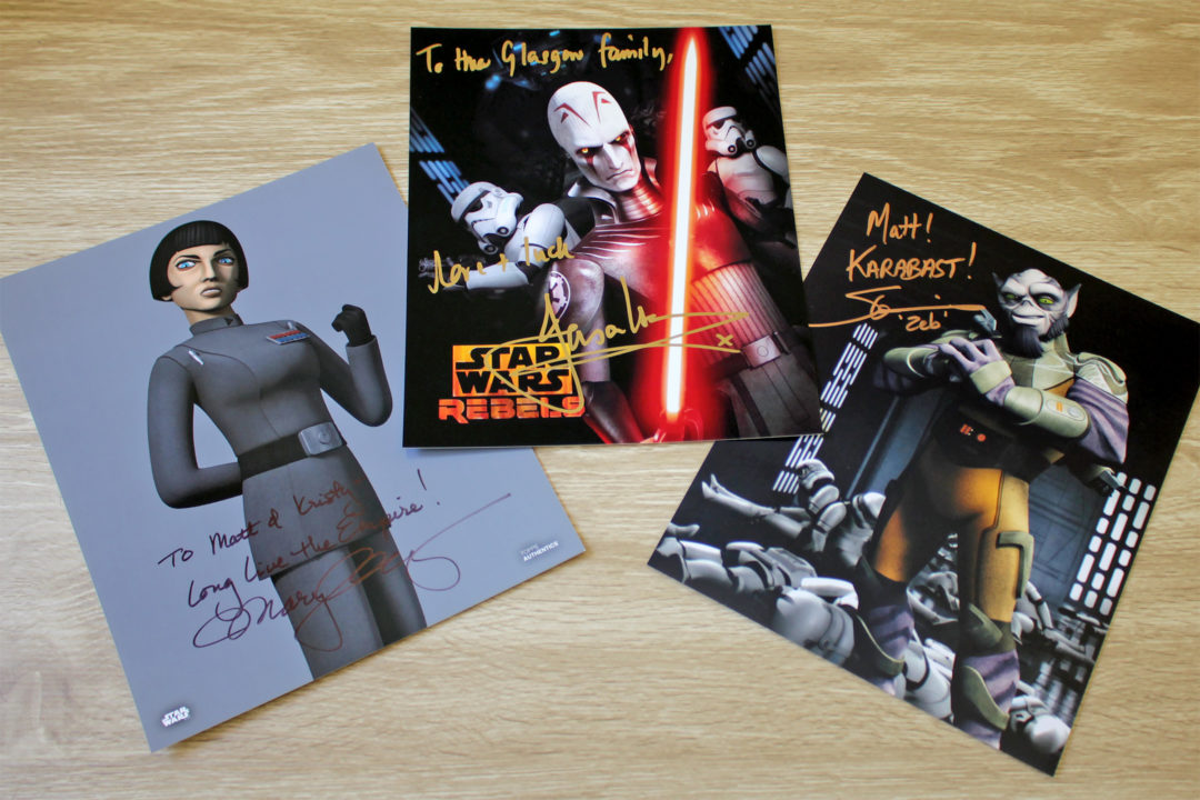 Star Wars Autographs - Mary Elizabeth McGlynn, Steve Blum, Jason Isaacs