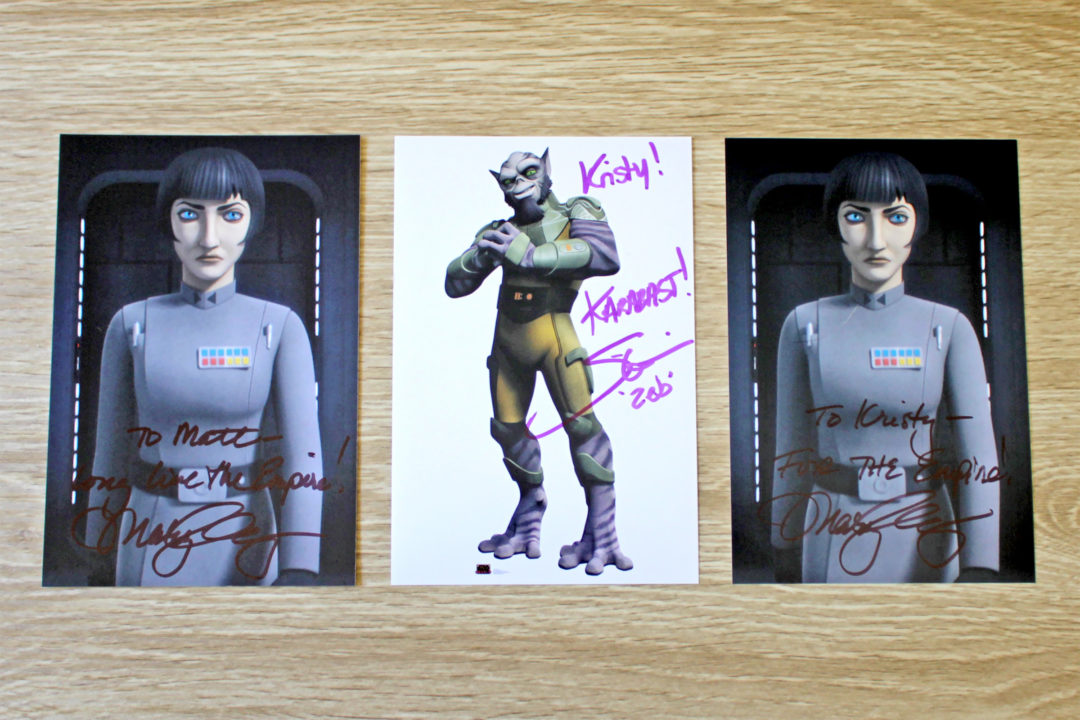 Star Wars Autographs - Mary Elizabeth McGlynn, Steve Blum